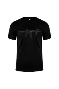 Футболка чорна автомат m167