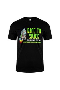 Футболка чорна Racetospace m174