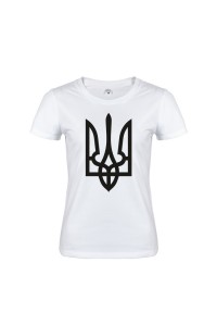 Футболка біла Тризуб w143