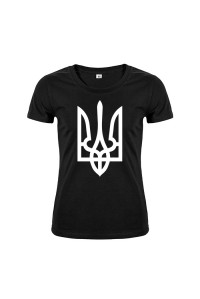 Футболка чорна Тризуб w141